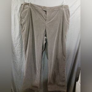 Plus size 22 Croft and Barrow Grey corduroy pants